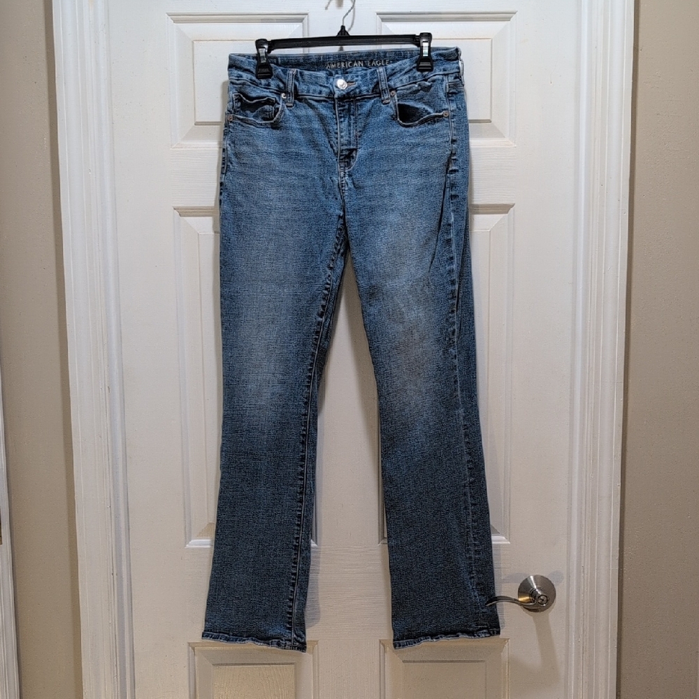 American Eagle Outfitters Straight Leg Blue Jeans